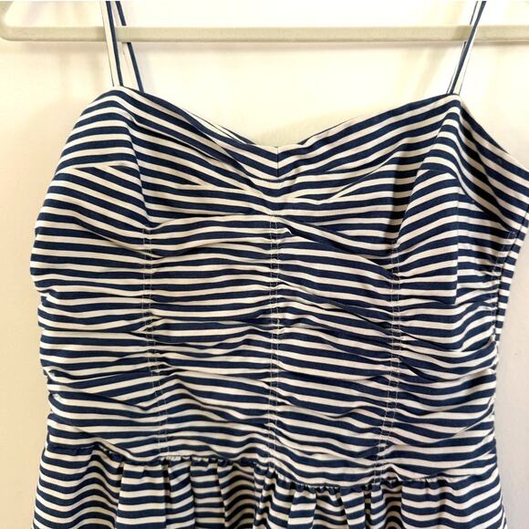 Polo Ralph Lauren Dress Blue White Cotton Striped Spaghetti Strap Size 8 Swiftie - Picture 4 of 7